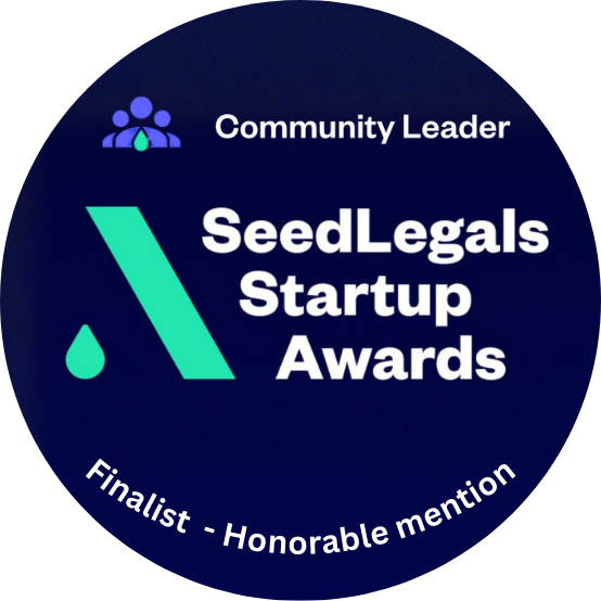 SeedLegals Startup Awards - Community Leader Finalist Honourable Mention